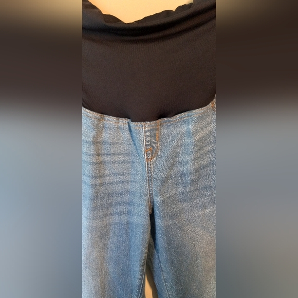NWT Sz 12 Over Belly 90's Straight Leg Maternity Ankle Jeans - Isabel Maternity - Picture 9 of 15